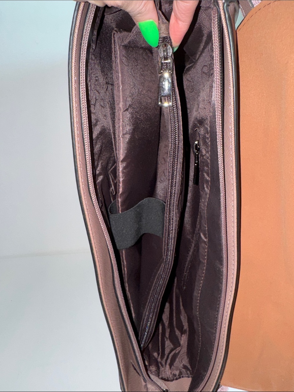 EaseGave 15.6" Laptop Briefcase Satchel Messenger Bag—Mauve / Vintage Purple - Picture 8 of 9